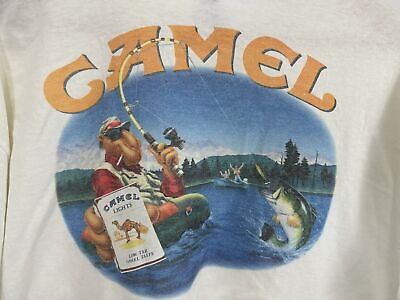 #ad New Men Camel Smokin Joe Fly Fishing T Shirt $21.84
