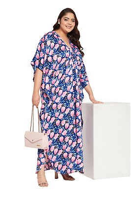 #ad Womens Casual Kaftan Dress Boho Kimono Long Maxi Caftan Plus Size Party Gown $19.99
