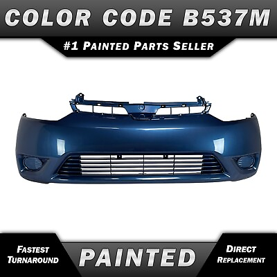 NEW Painted *B537M Atomic Blue* Front Bumper Cover for 2006 2008 Honda Civic 2dr $330.99