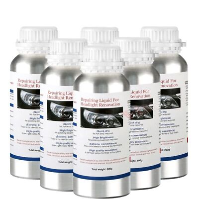 #ad Car Headlight Repair Chemical Polishing Kit Liquid Polymer Restoration Fluid $42.99