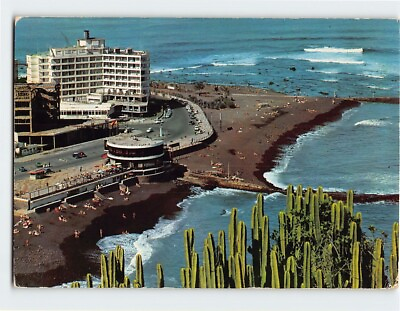 #ad Postcard Martianez Beach and Grand Hotel Tenerife Puerto de la Cruz Spain $8.31