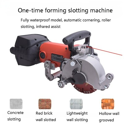 #ad Electric Concrete Waterproof Slotting Machine Build Decorating Tool Wall Cutter $252.99