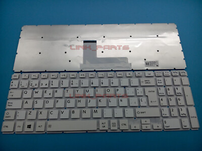 #ad NEW Spanish Keyboard For Toshiba Satellite S50 B S50 B 131 S50D B S50DT B White $12.85