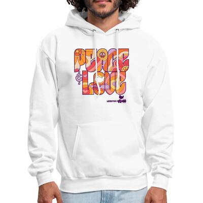 #ad Woodstock Peace Love Hippie Design Men#x27;s Hoodie $47.99
