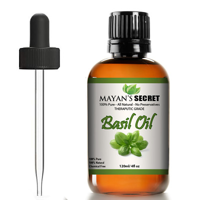 #ad #ad Basil Essential Oil 100% Pure Virgin Natural Mayan#x27;s Secret Huge 4oz $11.99