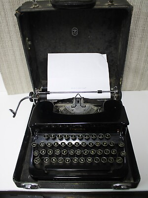 VINTAGE 1938 LC SMITH CORONA STERLING 1A SERIES TYPEWRITER RARE EXCELLENT CONDIT $399.00