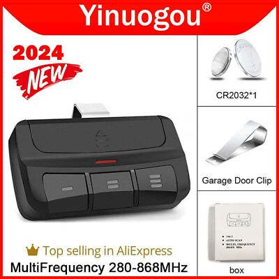 Newest All in 1 Multifrequency 280MHz 868MHz Garage Door Remote Control Code $8.99