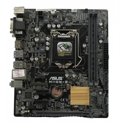 #ad ASUS H110M R Motherboard Intel 6th 7th Gen LGA1151 DDR4 Micro ATX i o shield $42.00