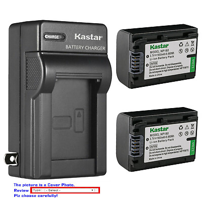Kastar Battery AC Charger for Ordro NP180 ORDRO IR Night Camera HDR AE8 HDRAE8 $30.49