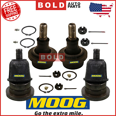 Front Upper amp; Lower Suspension Ball Joint 4PCS Set Moog For 05 18 Toyota Tacoma $129.95