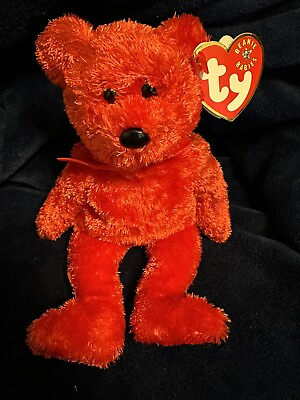 #ad Vintage Retired New 2001 TY Beanie Baby SIZZLE the Bear 8.5 Inch MWMT#x27;s $5.99