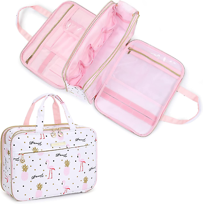 #ad Large Toiletry Bag Travel Organizer Cosmetic Holder for Brushes Set $20.99