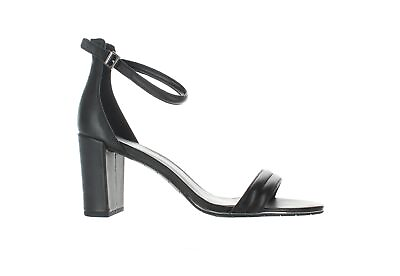Kenneth Cole Womens Lolita Black Leather Ankle Strap Heels Size 11 1962583 $31.99