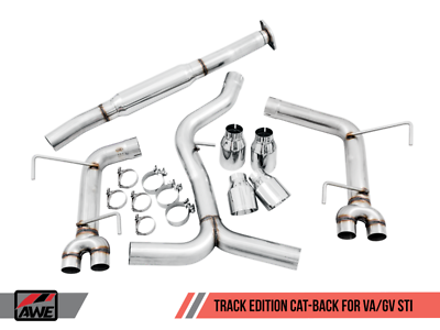 #ad AWE Tuning VA GV Sedan Track Edition Exhaust Chrome Silver Tips 102mm FOR Suba $1227.79