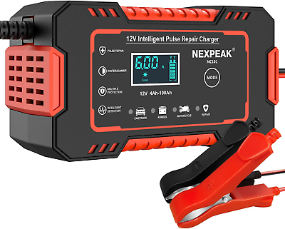 quot;Powerful 12V Smart Car Battery Charger with Temperature Compensation Keep You $44.99