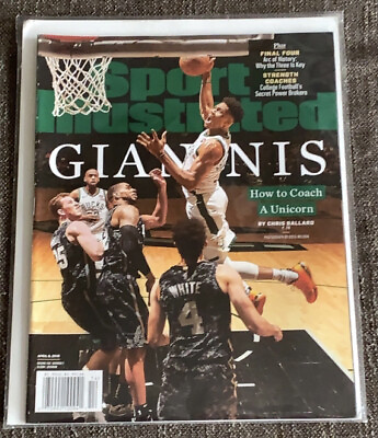 #ad Giannis Antetokounmpo NO LABEL Milwaukee Bucks Sports Illustrated April 8 2019 $19.99