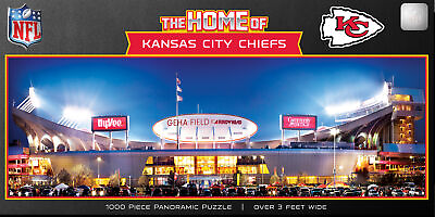 Kansas City Chiefs Stadium View 1000 Piece Panoramic Jigsaw Puzzle $19.99