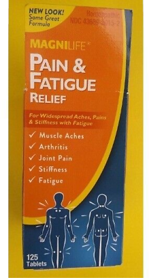 #ad Magnilife PAIN amp; FATIGUE RELIEF PILLS 125 TABLETS HOMEOPATHIC NIB $11.99