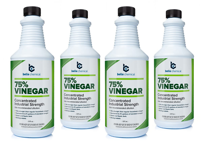 #ad 75% Pure Vinegar Concentrated Industrial Grade 4 Quarts $59.99
