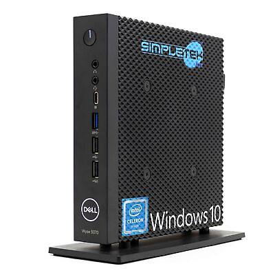 #ad Dell Wyse 5070 Mini PC Thin Client Windows 10 Pro 4gb 240gb Rs232 Reconditioned $374.72