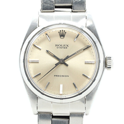 #ad Rolex Oyster 6427 Hand Winding Stainless Steel Silver Dial Men#x27;s Watch $6149.00
