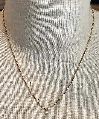 #ad #ad Classic 14k Yellow Gold Chain Necklace Round Diamond Solitaire Pendant $279.99