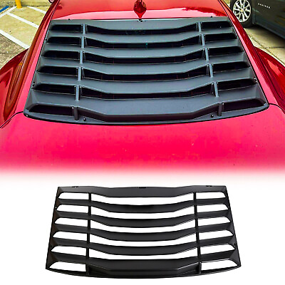 #ad Fits Chevy Camaro 16 Up Rear Window Louvers Windshield Sun Shade Cover ABS $75.99