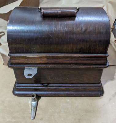 #ad Edison Standard Oak Wind Up Phonograph 24 Minute Cylinder $699.99