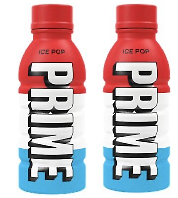 #ad 4 Logan Paul PRIME Hydration Drinks ICE POP Red White Blue FREE SHIPPING OG NEW $18.99