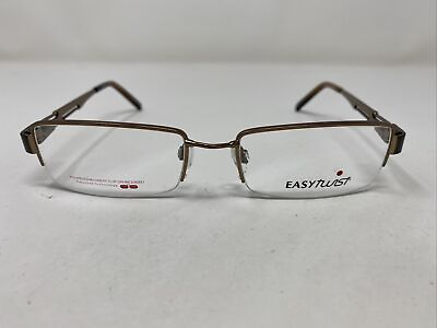 #ad Easy Twist CT193 10 53 16 135 Brown Matte Full Rim Metal Eyeglasses Frame ZN94 $82.25