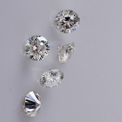 2 CT Natural White Diamond 5 mm 5 Pcs Round Cut VVS1 D Grade Certified D5 $34.29