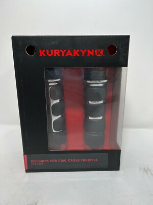 #ad Kuryakyn 6205 ISO Grips with Chrome Accent Rings without Throttle Boss $71.99