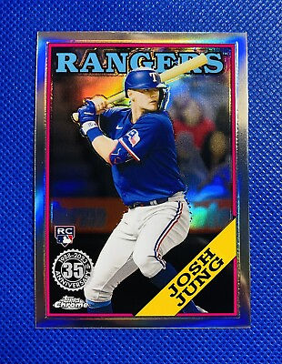 #ad 2023 Topps Chrome Josh Jung 35th Anniversary Rookie Card Rangers WS Champs $2.95