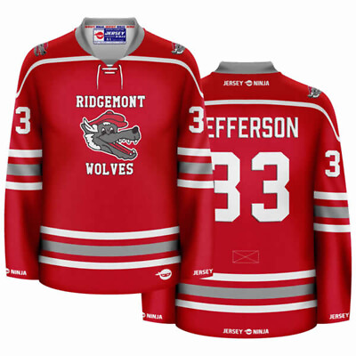 #ad Ridgemont Wolves Jefferson Hockey Jersey $134.95