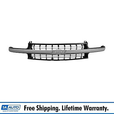 #ad Front Grille with Matte Gray Center Bar for Chevy Silverado Tahoe Suburban Truck $164.95