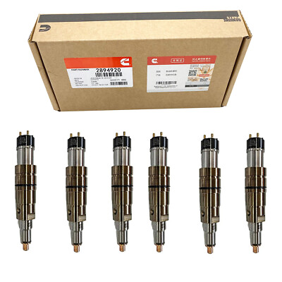 6 Fuel Injector 2894920 5579415PX Fits for Cummins ISX15 QSX15 Diesel 2894920PX $2060.00