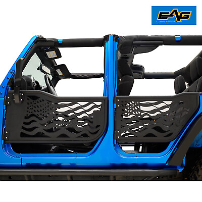 EAG US Flag Replacement Tube Door with Mirror Fit for 07 18 Jeep Wrangler JK 4Dr $399.99