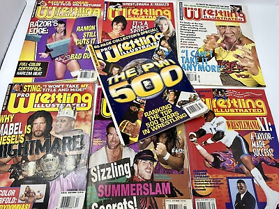 #ad Pro Wrestling Illustrated Magazine Lot 1995 7 Issues Missing Jan June $29.99