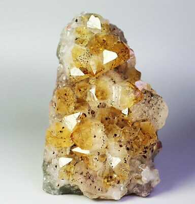 #ad 144g Natural Yellow Citrine Quartz Crystal Cluster Geode Stone Mineral Specimen $31.99