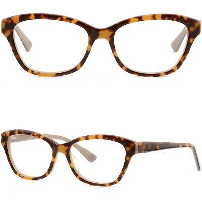 #ad Women Cateye Acetate Plastic Frame Spring Hinge Glasses Sunglasses Tortoiseshell $19.95
