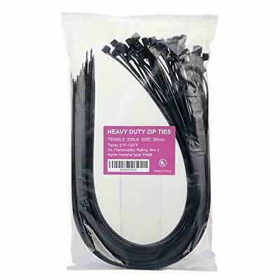 #ad Large Zip Ties Heavy Duty Big Cable Ties Extra Long Tie Wraps Black 26 Inch 60 $20.13