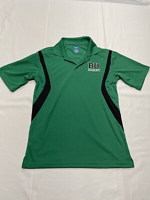 #ad Binghamton Bearcats NCAA Green Polo Shirt Size Small $14.99