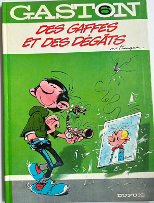 Gaston Lagaffe 6 Dupuis Franquin Des Gaffes et des Dégats 1968 First $40.85