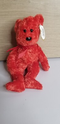 #ad Ty Beanie Baby Sizzle the Bear DOB August 25 2001 MWMT $3.99