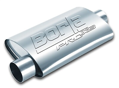 #ad Borla Pro XS Muffler 3quot; Offset Inlet 3quot; Center Outlet 304 Stainless Steel 40359 $112.99