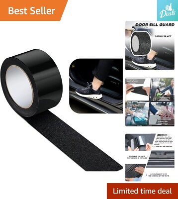 Reliable Black Automotive Door Entry Guard Sill Protector Scratch Protector $13.29