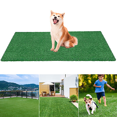 66x6.6 ft Artificial Grass Turf Mat Synthetic Landscape Fake Lawn Pet Dog Garden #ad $160.99