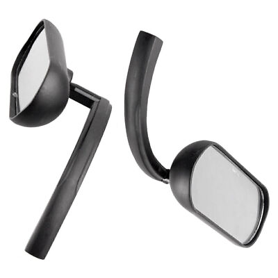 #ad #ad For Cruiser Chopper 2x Motorcycle Black Universal Side Rear View Mirrors $53.60