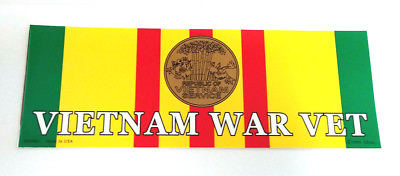 #ad VIETNAM WAR VET Military Bumper Sticker BM0081 EE $4.99