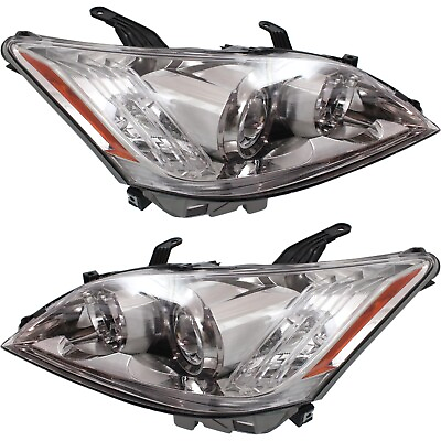 #ad Headlight Set For 2010 2011 Lexus ES350 Base Model Left and Right Clear Lens 2Pc $363.04